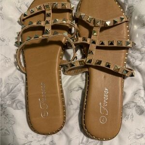 Studded Gladiator Sandals - Gently used
